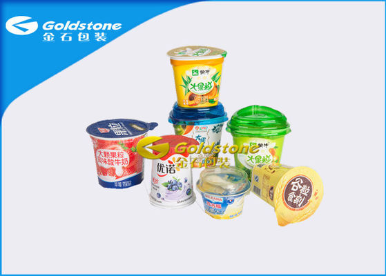 Colorful Printed Plastic Frozen Yogurt Cups , Shatterproof High End Mini Plastic Cups