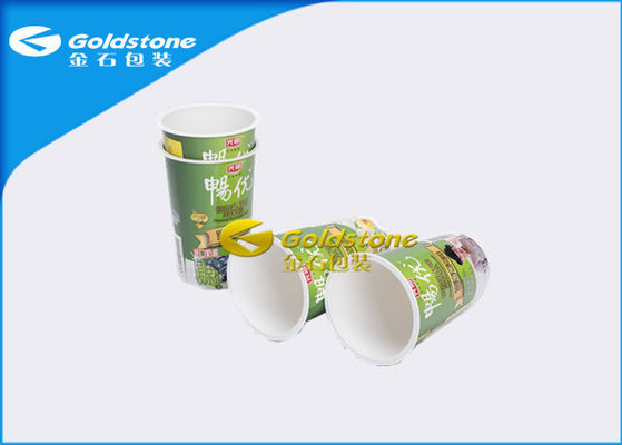 Automatic Forming Plastic Yogurt Cups With Curved Surface Logo Printing