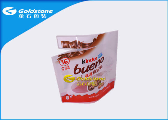 Aluminum Foil Resealable Stand Up Pouches For Chocolate Food Packaging